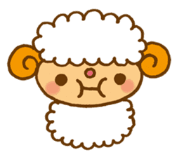 Japanese sheep sticker #1596594