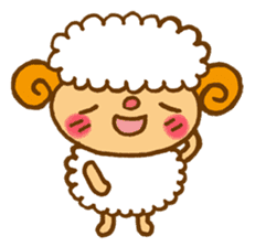 Japanese sheep sticker #1596617