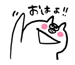 Sticker of white pig sticker #1596684