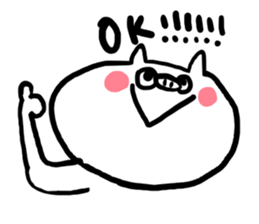 Sticker of white pig sticker #1596685