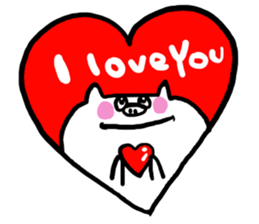 Sticker of white pig sticker #1596688