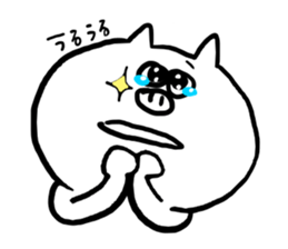 Sticker of white pig sticker #1596697