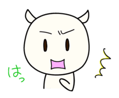 White Shiro-kun 2 sticker #1596775