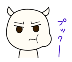 White Shiro-kun 2 sticker #1596779