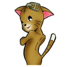 The name of a cat is a tora. sticker #1597316