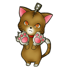 The name of a cat is a tora. sticker #1597320