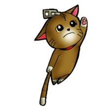 The name of a cat is a tora. sticker #1597325