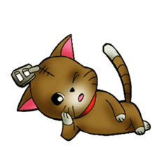 The name of a cat is a tora. sticker #1597328