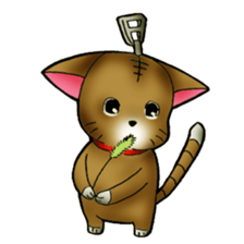 The name of a cat is a tora. sticker #1597330