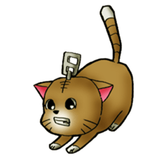 The name of a cat is a tora. sticker #1597337