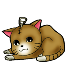 The name of a cat is a tora. sticker #1597338