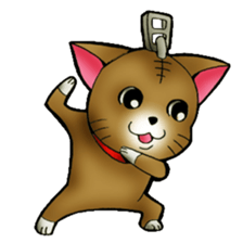 The name of a cat is a tora. sticker #1597342