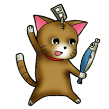 The name of a cat is a tora. sticker #1597343