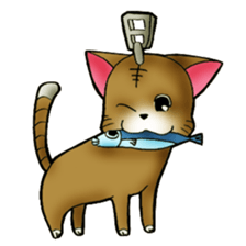 The name of a cat is a tora. sticker #1597344