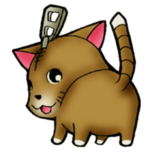 The name of a cat is a tora. sticker #1597348