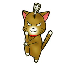 The name of a cat is a tora. sticker #1597351