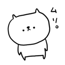 Sticker of expressionless cat sticker #1597404