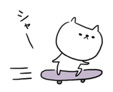 Sticker of expressionless cat sticker #1597412