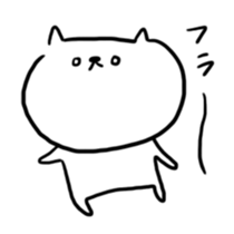 Sticker of expressionless cat sticker #1597429