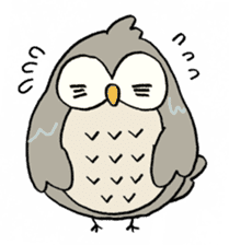 Daily life of owl sticker #1597434