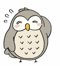 Daily life of owl sticker #1597438