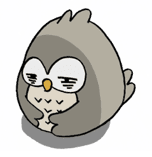Daily life of owl sticker #1597443