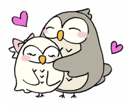 Daily life of owl sticker #1597457