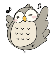 Daily life of owl sticker #1597458