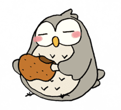 Daily life of owl sticker #1597459