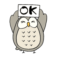 Daily life of owl sticker #1597461