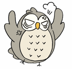 Daily life of owl sticker #1597468