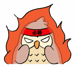 Daily life of owl sticker #1597470