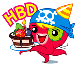 Jackie Octopus 2 (English Edition) sticker #1597473