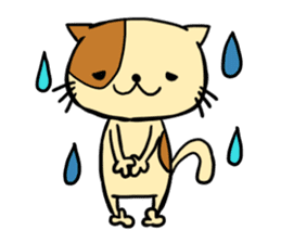 Simple and convenient cat stamp sticker #1597596