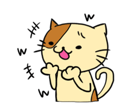 Simple and convenient cat stamp sticker #1597600