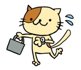 Simple and convenient cat stamp sticker #1597618