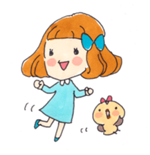 Happy life of suzuko and emily sticker #1597753