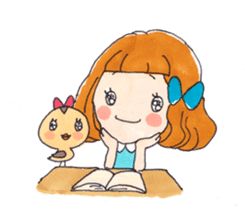 Happy life of suzuko and emily sticker #1597755