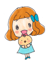 Happy life of suzuko and emily sticker #1597759