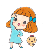 Happy life of suzuko and emily sticker #1597764