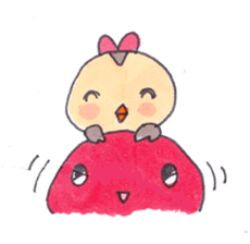 Happy life of suzuko and emily sticker #1597766