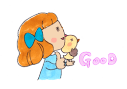 Happy life of suzuko and emily sticker #1597779