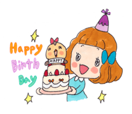 Happy life of suzuko and emily sticker #1597789