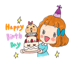 Happy life of suzuko and emily sticker #1597789