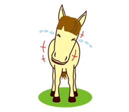 This is cute Horse's Line Stamps! sticker #1597913