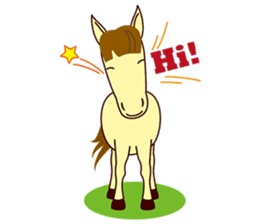 This is cute Horse's Line Stamps! sticker #1597916