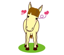 This is cute Horse's Line Stamps! sticker #1597920