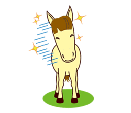 This is cute Horse's Line Stamps! sticker #1597924