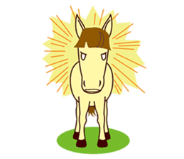 This is cute Horse's Line Stamps! sticker #1597925