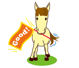 This is cute Horse's Line Stamps! sticker #1597926